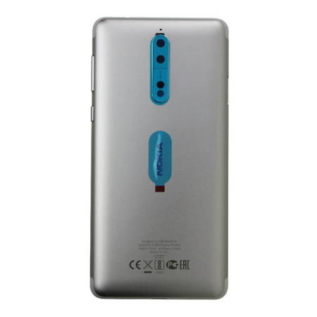 Nokia 8/ 8 Dual klapka baterii - srebrna
