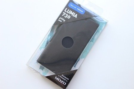 Nokia Lumia 730 etui Mozo Flip Cover - czarny