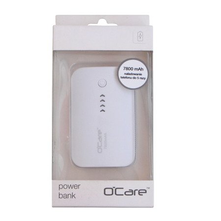 O'Care powerbank 7800 mAh  - biały