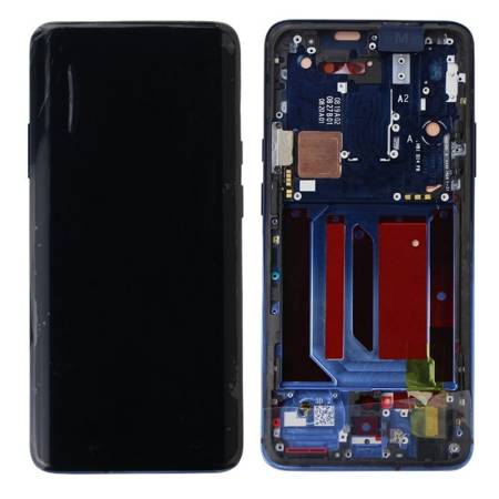 OnePlus 7 Pro wyświetlacz LCD z ramką - niebieski (Nebula Blue)
