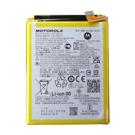 Oryginalna bateria NT50 Motorola Edge 20 Lite - 5000 mAh