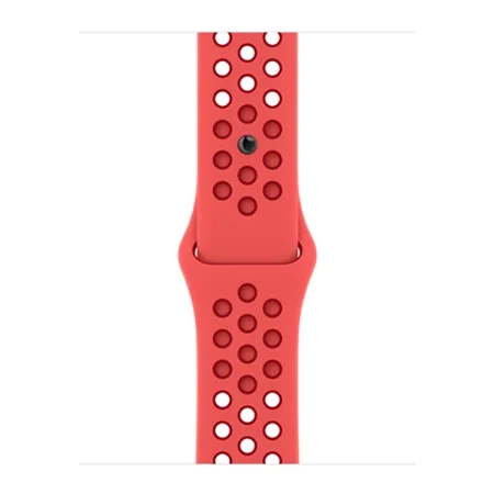 Pasek Apple Watch 38/ 40/ 41 mm Nike Sport Band S/M M/L- czerwony (Bright Crimson/ Gym Red)