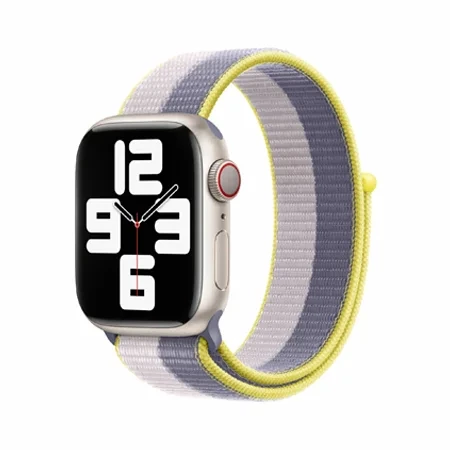 Pasek Apple Watch 38/ 40/ 41 mm Sport Loop - lawendowa szarość/ jasnoliliowy (Lavender Gray/ Light Lilac)