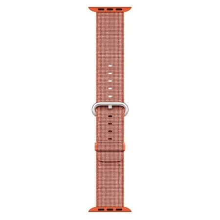 Pasek Apple Watch 38/ 40/ 41 mm Woven Nylon- pomarańczowy (Orange/ Anthracite)