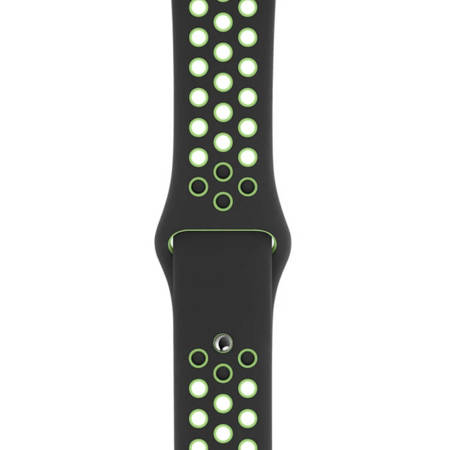 Pasek Apple Watch 38/ 40/ 41mm Nike Sport Band - czarno-limonkowy (Black/ Lime Blast)