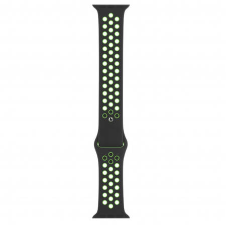 Pasek Apple Watch 38/ 40/ 41mm Nike Sport Band - czarno-limonkowy (Black/ Lime Blast)