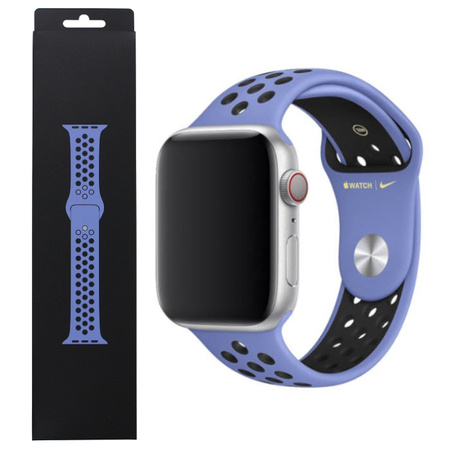 Pasek Apple Watch 38/ 40/ 41mm Nike Sport Band - niebiesko-czarny (Royal Pulse/ Black)