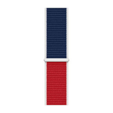 Pasek Apple Watch 38/ 40/ 41mm Nike Sport Loop - czerwono-niebieski (Great Britain)