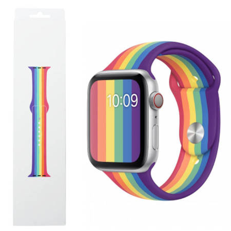 Pasek Apple Watch 38/ 40/ 41mm Sport Band - tęczowy (Pride Edition)