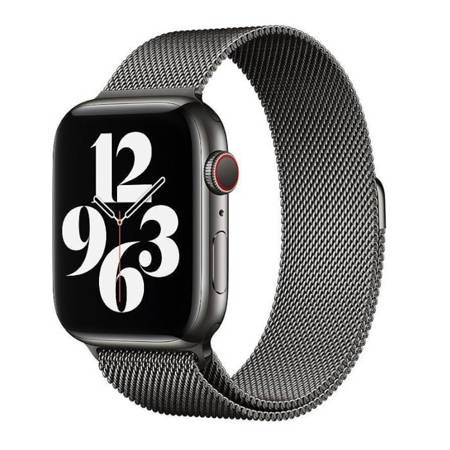 Pasek Apple Watch 38/ 40/ 41mm bransoleta Milanese Loop - grafitowy (Graphite)