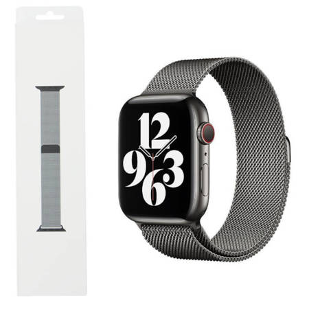 Pasek Apple Watch 38/ 40/ 41mm bransoleta Milanese Loop - grafitowy (Graphite)