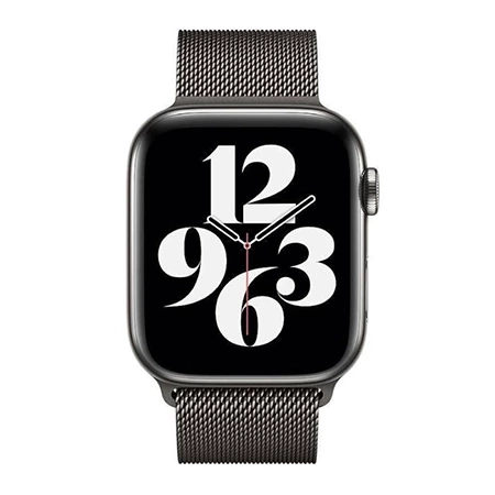 Pasek Apple Watch 42/ 44/ 45/ 49 Ultra Milanese Loop - grafitowy (Graphite)