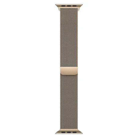 Pasek Apple Watch 42/ 44/ 45/ 49 Ultra Milanese Loop - złoty (Gold)