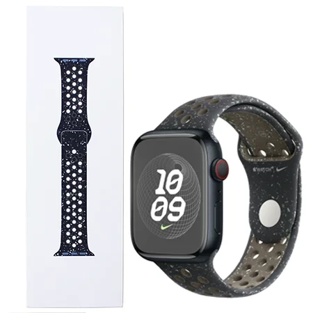 Pasek Apple Watch 42/ 44/ 45/ 49 Ultra Nike Sport Band M/L - granatowy (Midnight Sky)