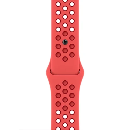 Pasek Apple Watch 42/ 44/ 45/ 49 Ultra Nike Sport Band S/M M/L- czerwony (Bright Crimson/ Gym Red)