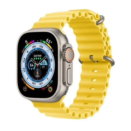 Pasek Apple Watch 42/ 44/ 45/ 49 Ultra Ocean Band - żółty (Yellow)