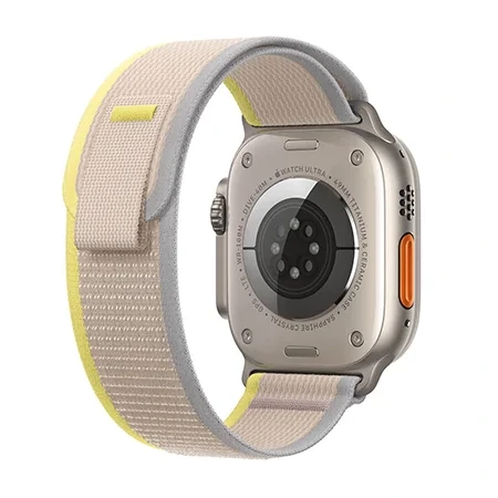 Pasek Apple Watch 42/ 44/ 45/ 49 Ultra Trail Loop M/L - żółto-beżowy