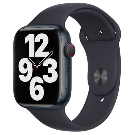 Pasek do Apple Watch 42/ 44/ 45/ 49 Ultra Sport Band S/M M/L - czarny (Midnight)