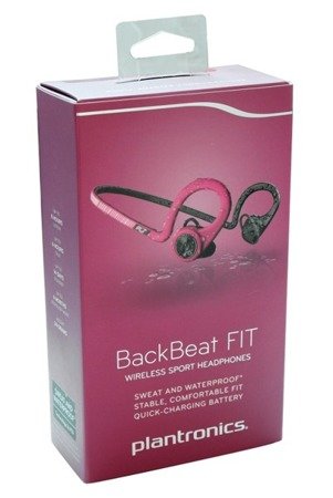 Plantronics BackBeat FIT słuchawki Bluetooth - różowe