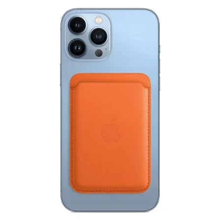 Portfel Apple Leather Wallet iPhone MagSafe FindMy - pomarańczowy (Orange)