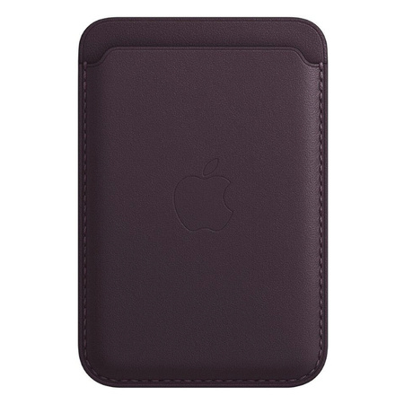 Portfel Apple Leather Wallet iPhone MagSafe - fioletowy (Dark Cherry)