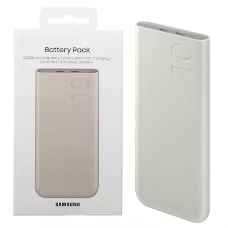 Powerbank Samsung Battery Pack 10000 mAh 25W - beżowy