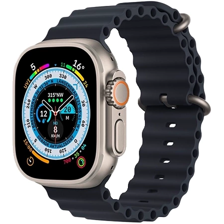 Przedłużka do Apple Watch 42/ 44/ 45/ 49 Ultra Ocean Band Extension - czarna (Midnight)