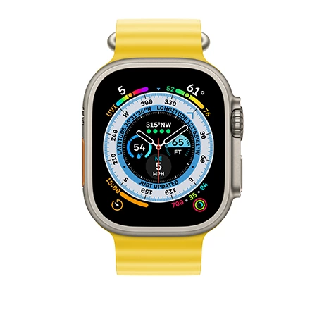 Przedłużka do Apple Watch 42/ 44/ 45/ 49 Ultra Ocean Band Extension - żółta (Yellow)