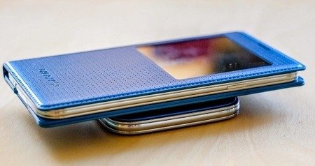 Samsung EP-PG900IL Galaxy S5 ładowarka indukcyjna - niebieska