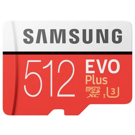 Samsung Evo Plus karta pamięci 512 GB microSDXC z adapterem SD - klasa 10