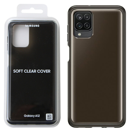Samsung Galaxy A12 etui Soft Clear Cover EF-QA125TBEGEU - czarne 