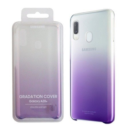 Samsung Galaxy A20E etui Gradation Cover EF-AA202CVEGWW - półprzezroczysty fioletowy