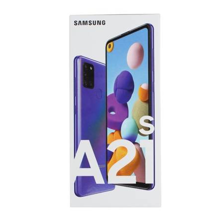 Samsung Galaxy A21S oryginalne pudełko - niebieskie