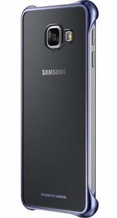 Samsung Galaxy A3 2016 etui Clear Cover EF-QA310CB - transparentne z granatową ramką