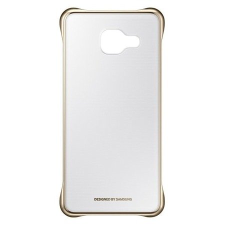 Samsung Galaxy A3 2016 etui Clear Cover EF-QA310CFEGWW - transparentne ze złotą ramką