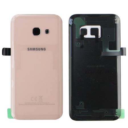 Samsung Galaxy A3 2017 klapka baterii z klejem - różowa