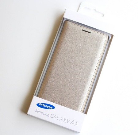 Samsung Galaxy A3 etui Flip Cover EF-FA300BF - złoty