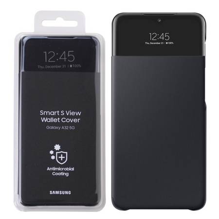 Samsung Galaxy A32 5G etui Smart S View Wallet Cover EF-EA326PBEGWW  - czarne