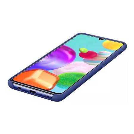 Samsung Galaxy A41 etui Silicone Cover EF-PA415TLEGEU - niebieskie