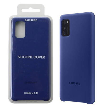 Samsung Galaxy A41 etui Silicone Cover EF-PA415TLEGEU - niebieskie