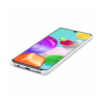 Samsung Galaxy A41 etui Silicone Cover EF-PA415TWEGEU - białe 