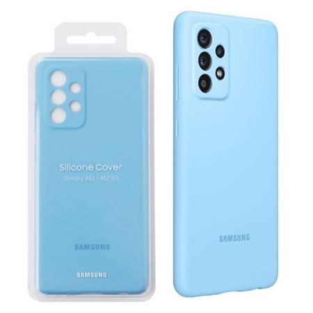 Samsung Galaxy A52/ A52 5G/ A52s etui Silicone Cover EF-PA525TLEGWW - niebieskie