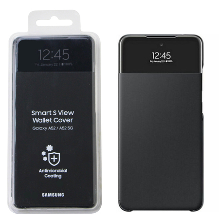 Samsung Galaxy A52/ A52 5G/ A52s etui Smart S View Wallet Cover EF-EA525PBEGEW - czarne
