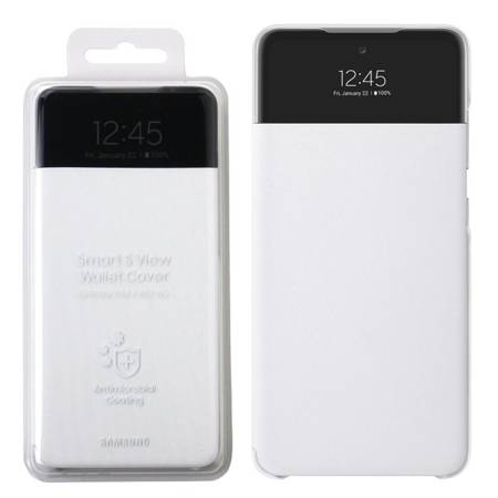 Samsung Galaxy A52/ A52 5G/ A52s etui Smart S View Wallet Cover EF-EA525PWEGWW  - 	białe