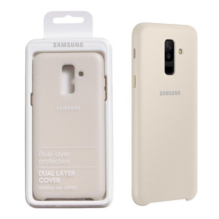 Samsung Galaxy A6 Plus 2018 etui Dual Layer EF-PA605CFEGWW - złote