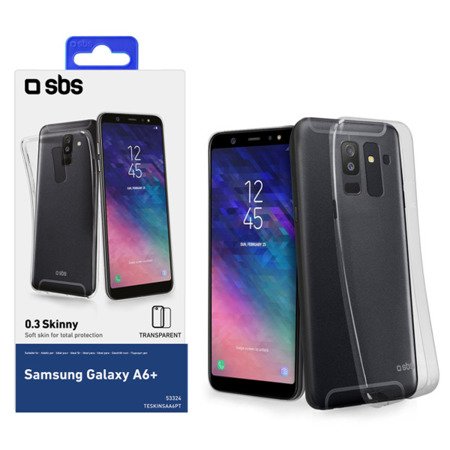 Samsung Galaxy A6 Plus 2018 etui silikonowe SBS Skinny - transparentne