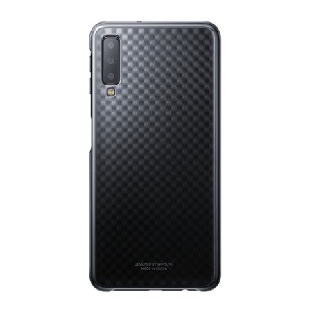 Samsung Galaxy A7 2018 etui Gradation Cover EF-AA750CBEGWW - półprzezroczysty czarny