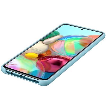Samsung Galaxy A71 etui silikonowe EF-PA715TLEGWW - niebieskie