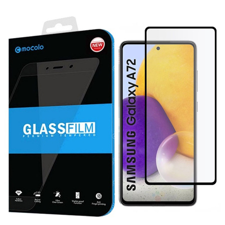 Samsung Galaxy A72 szkło hartowane na cały wyświetlacz Mocolo Full Glue 2.5D - czarne