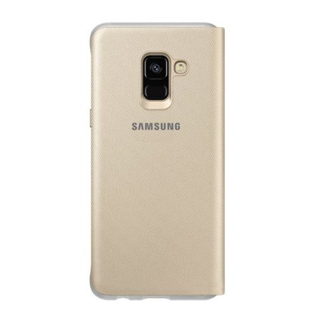 Samsung Galaxy A8 2018 etui Neon Flip Cover EF-FA530PFEGWW - złoty